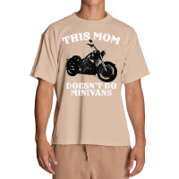 Funny Motorcycle Mom Biker Minivan Mother's Day Motor Bike Urban Heavy T-shirt | Artistshot