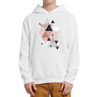 Geometric Compilation In Rose Gold And Blush Pink Urban Pullover Hoodie | Artistshot