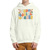 Groovy School Social Worker Coping Skills Back To School Urban Pullover Hoodie | Artistshot