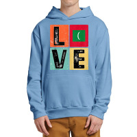 Vintage Retro I Love Maldives Flag For Maldivian Pride Gift Tank Top Urban Pullover Hoodie | Artistshot