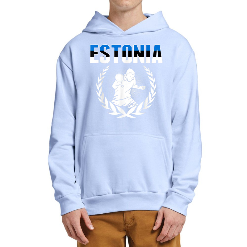 Estonia Table Tennis Fans Jersey Estonian Ping Pong Lovers Urban Pullover Hoodie | Artistshot