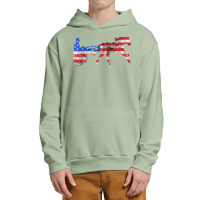 American Race Harness Racing Usa Flag Trotting Horse Racer Urban Pullover Hoodie | Artistshot