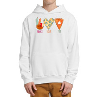 Peace Love Pie Food Fall Turkey Hand Sign Thanksgiving Party Urban Pullover Hoodie | Artistshot