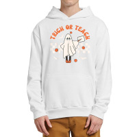 Halloween Trick Or Teach Ghost Teacher Spooky Season Urban Pullover Hoodie | Artistshot