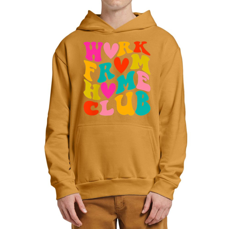 Work From Home Club (front Back) Urban Pullover Hoodie by August | Artistshot