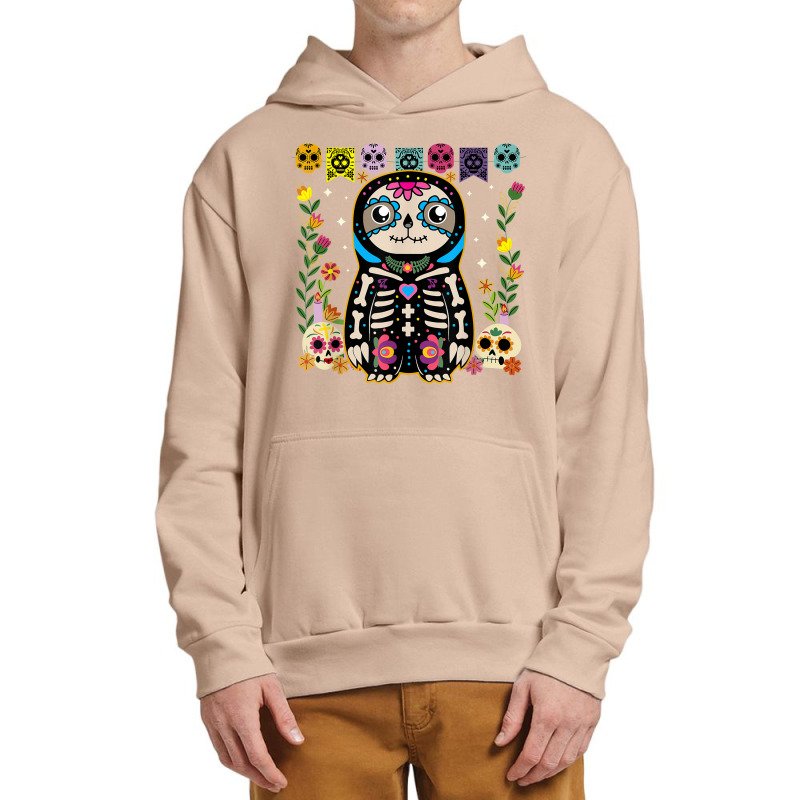 Mexican Calavera Sugar Skull Sloth Dia De Muertos Halloween Urban Pullover Hoodie by August | Artistshot