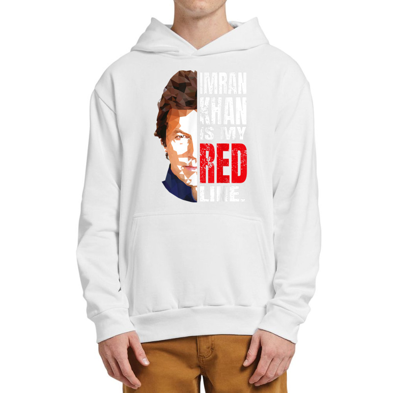 Imran Khan Is My Red Line Pakistan Prime Minister Men Women Urban Pullover Hoodie by Bewitch | Artistshot