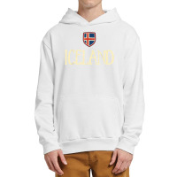 Iceland Icelandic Flag Souvenir Love Gift Urban Pullover Hoodie | Artistshot