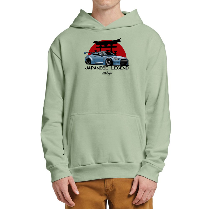 Gtr. Japanese Legend (blue) Urban Pullover Hoodie by RobertDoss | Artistshot