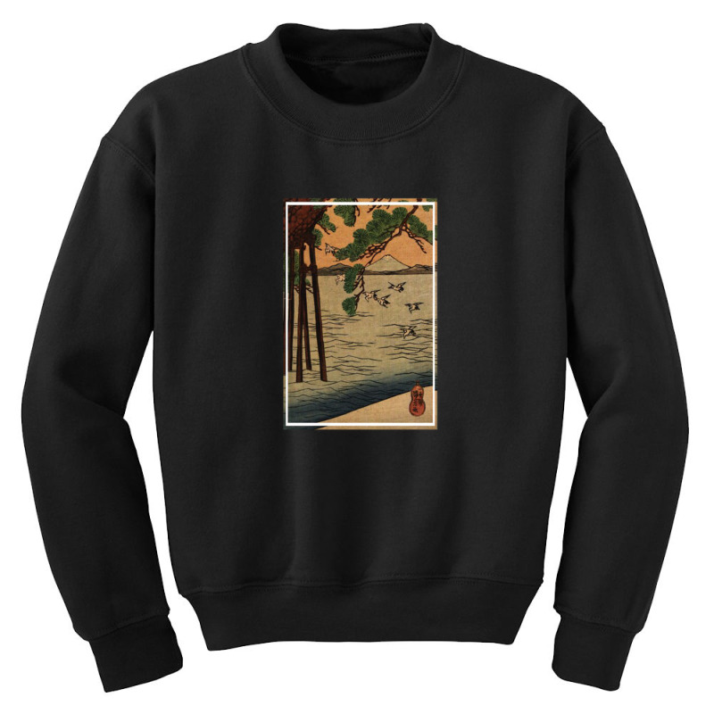 Two Bar Tailed Godwits By Ohara Koson 107088396 Youth Sweatshirt | Artistshot