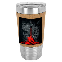 Temple Of The Bleeding Trident, Shiva, Trishul, Temple Of The Bleeding Leatherette Tumbler | Artistshot