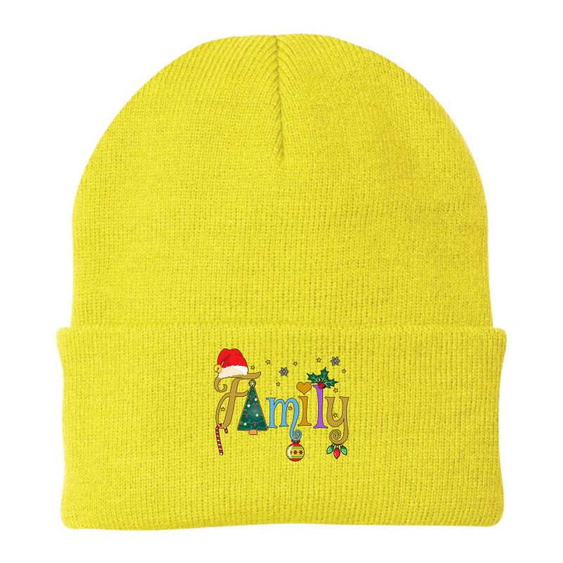 Family Letters Christmas Style Love My Family Christmas Beanie by VictorCruz | Artistshot