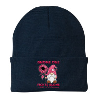 Gnome One Fight Alone Burgundy Ribbon Sickle Cell Awareness Beanie | Artistshot