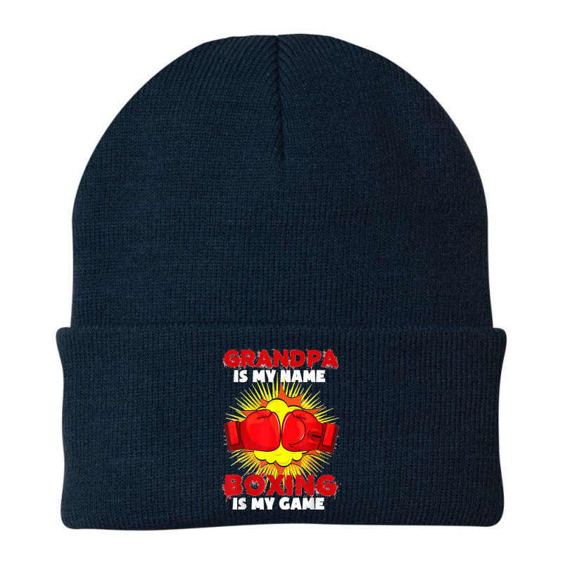 Grandpa Is My Name Boxing Is My Game Sport Fighting Boxer Beanie by EaglesonBonnie | Artistshot