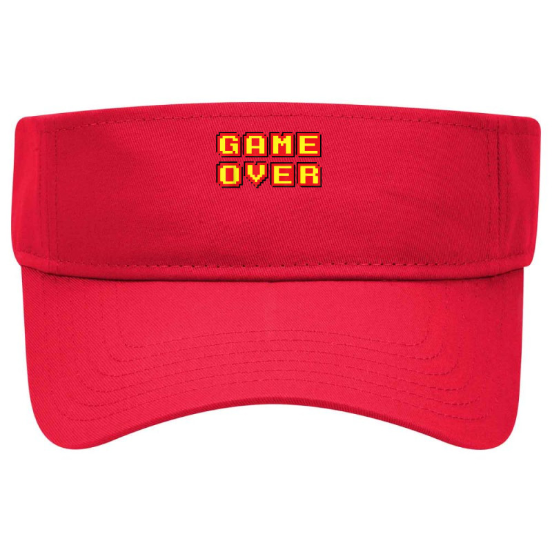 Game Over Vintage Retro Video Games Gaming Gift Arcade T Shirt Visor hat by gehriglyssy | Artistshot