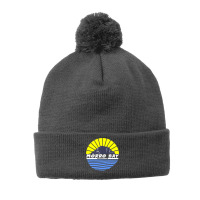 Morro Bay Morro Rock California Long Sleeve T Shirt Pom Pom Beanie | Artistshot