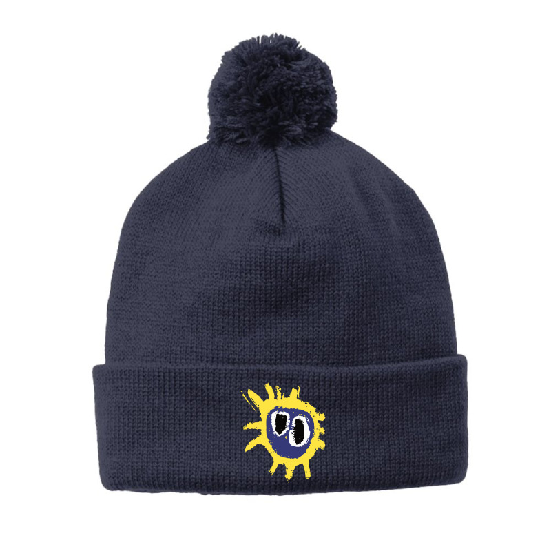 Screamadelica Primal Pom Pom Beanie by gradydakota | Artistshot