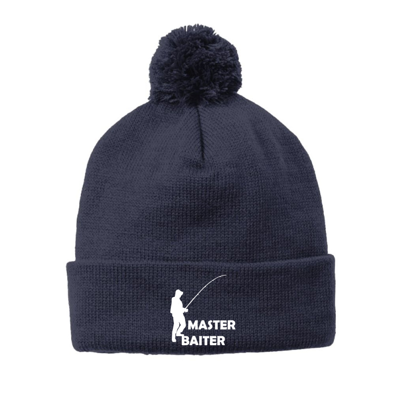 Aster Baiter Mens Rude Fishing Pom Pom Beanie by Gretchen Minnis | Artistshot