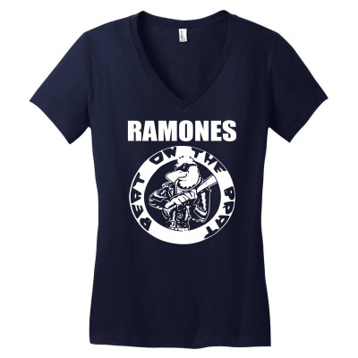 The Ramones Beat On The Brat Women's V-neck T-shirt Designed By Irvandwi2