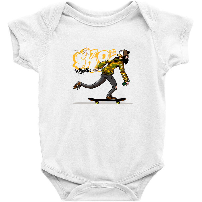 Skater Baby Bodysuit by Disgus_Thing | Artistshot