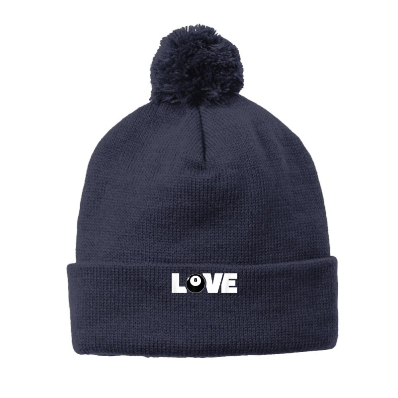 Billiard Love Pool Table Snooker T Shirt Pom Pom Beanie | Artistshot