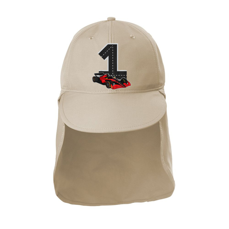 Kids 1 Years Old Kid Race Track Number Racing Car Birthday T Shirt Sun Shade Cap by survisgn | Artistshot