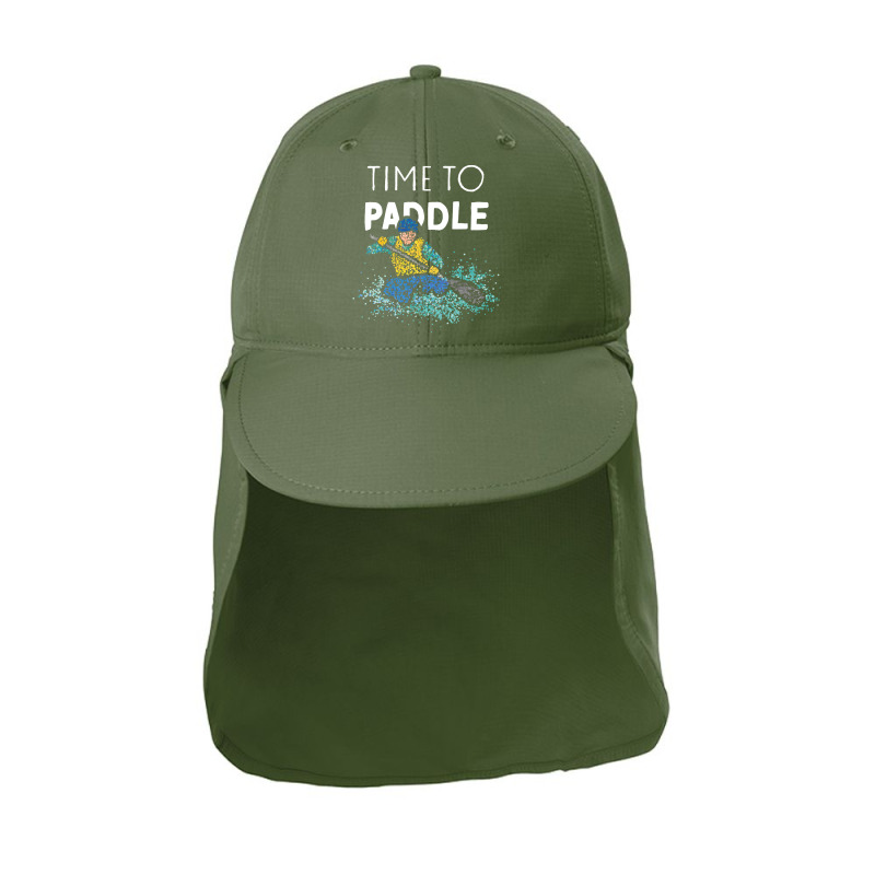 Canoe T  Shirt Time To Paddle Canoeists White Water Rafting T  Shirt Sun Shade Cap | Artistshot