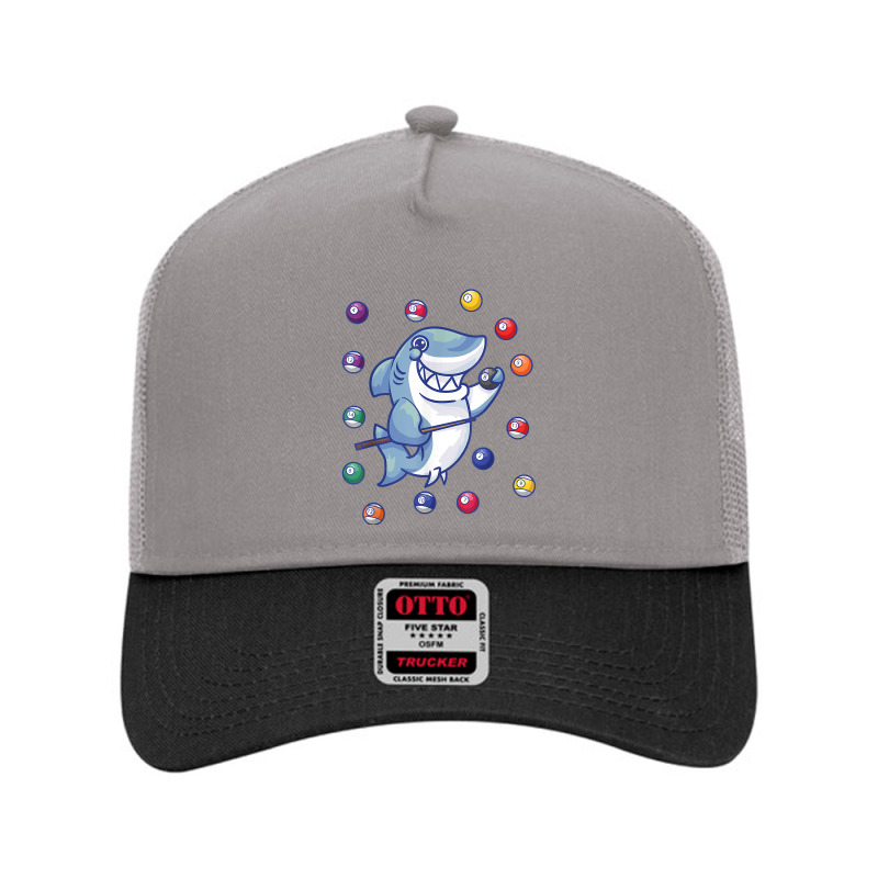 Funny Shark With Pool Balls I Children Shark Billiards T Shirt Mesh Back Trucker Hat | Artistshot