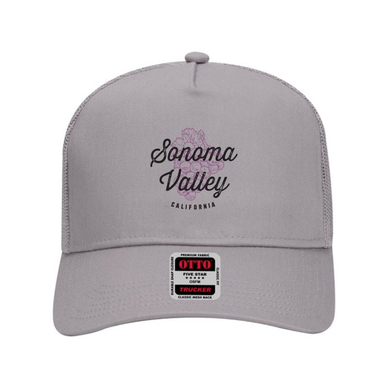 Sonoma Valley California Wine Country Vintage Sweatshirt Mesh Back Trucker Hat by darinelelwell | Artistshot