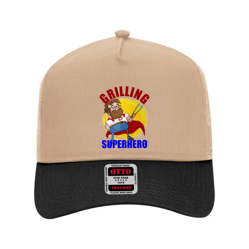 Grilling Superhero Mesh Back Trucker Hat | Artistshot