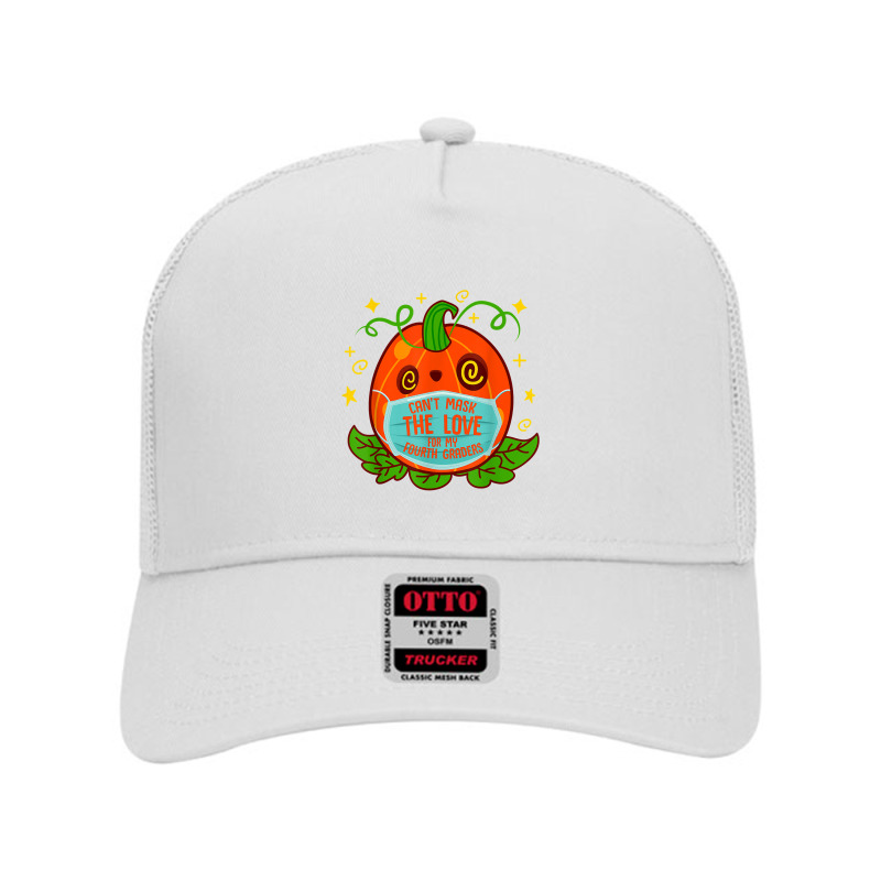 Can't Mask The Love For My 4th Grade Teacher Halloween Costu T Shirt Mesh Back Trucker Hat | Artistshot