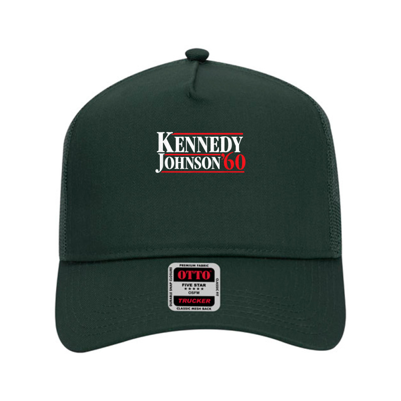 Kennedy Johnson 1960 Retro Campaign Shirt T Shirt Mesh Back Trucker Hat by paisleafuscaldo | Artistshot