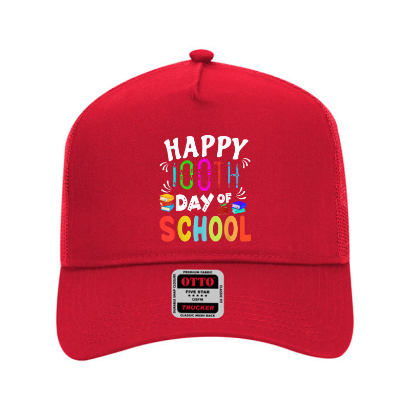 Happy 100th Day Of School Teacher Or Student Costumes Books T Shirt Mesh Back Trucker Hat | Artistshot