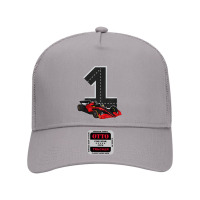 Kids 1 Years Old Kid Race Track Number Racing Car Birthday T Shirt Mesh Back Trucker Hat | Artistshot