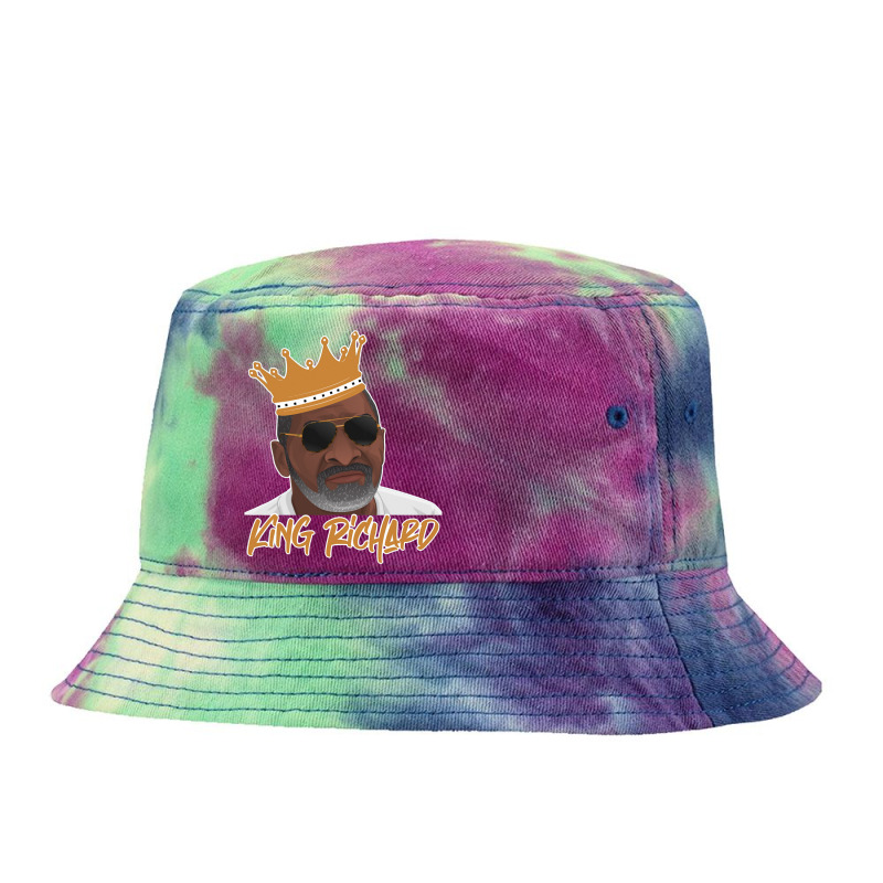 King Richard Salute To Black Fathers Tie Dyed Bucket Hat by jabaludden | Artistshot