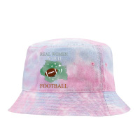 Football Real Women Watch Football 147 Tie Dyed Bucket Hat | Artistshot