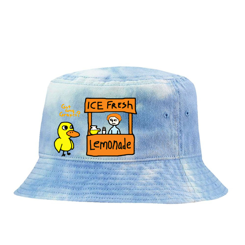 Duck At The Lemonade Stand Tie Dyed Bucket Hat by Zenith | Artistshot