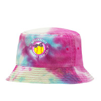 Softball Pitcher Hitter Catcher Strike Out Breast Cancer Awareness Sof Tie Dyed Bucket Hat | Artistshot