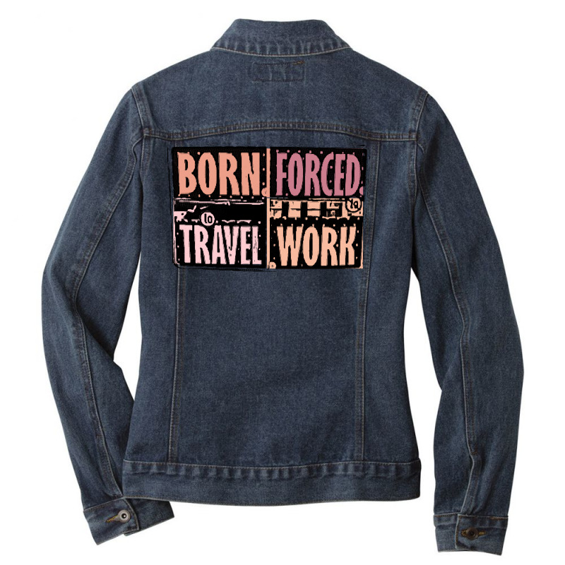 Funny Ladies Denim Jacket by DTFDOT | Artistshot