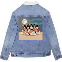 Onigiri Warrior 2 Unisex Sherpa-lined Denim Jacket | Artistshot