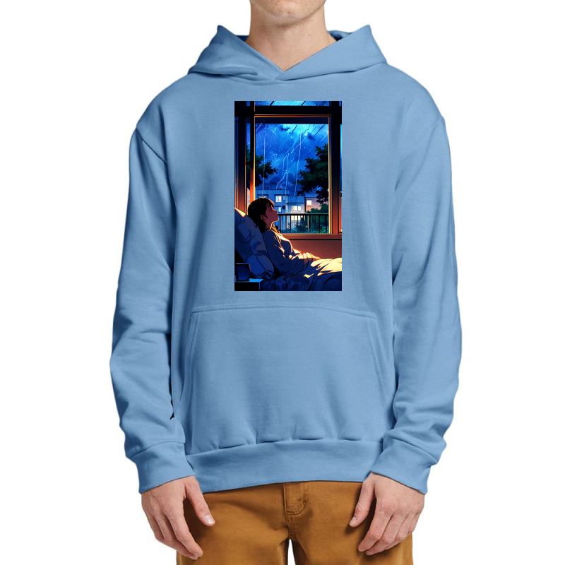 Anime Girl Lying On The Bad Urban Pullover Hoodie by DTFDOT | Artistshot