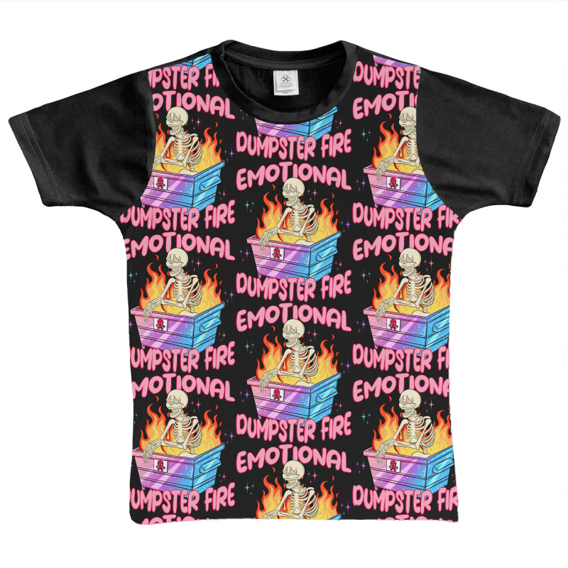 Emational Dumpster Fire Graphic Youth T-shirt by Oma's Magic World | Artistshot