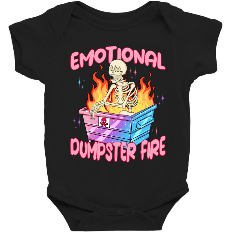 Emational Dumpster Fire Baby Bodysuit by Oma's Magic World | Artistshot