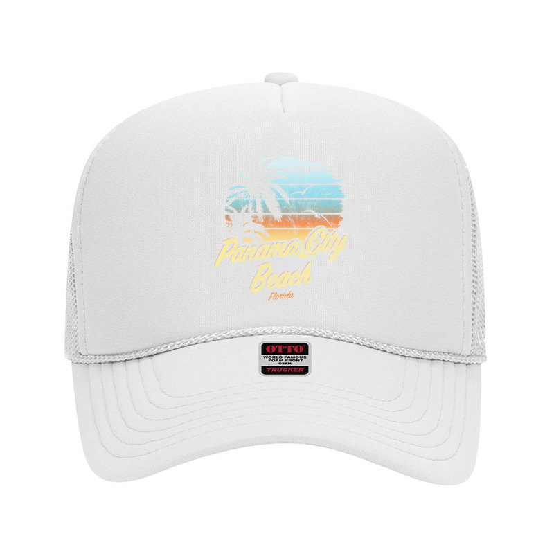 Panama City Beach Florida Usa The Original Sunset Pullover Hoodie Foam Trucker Hat by AdvaitaLanderos | Artistshot