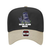 Easter Island Rocks Moai Statue Rapa Nui Rock Music Adjustable Baseball Cap | Artistshot