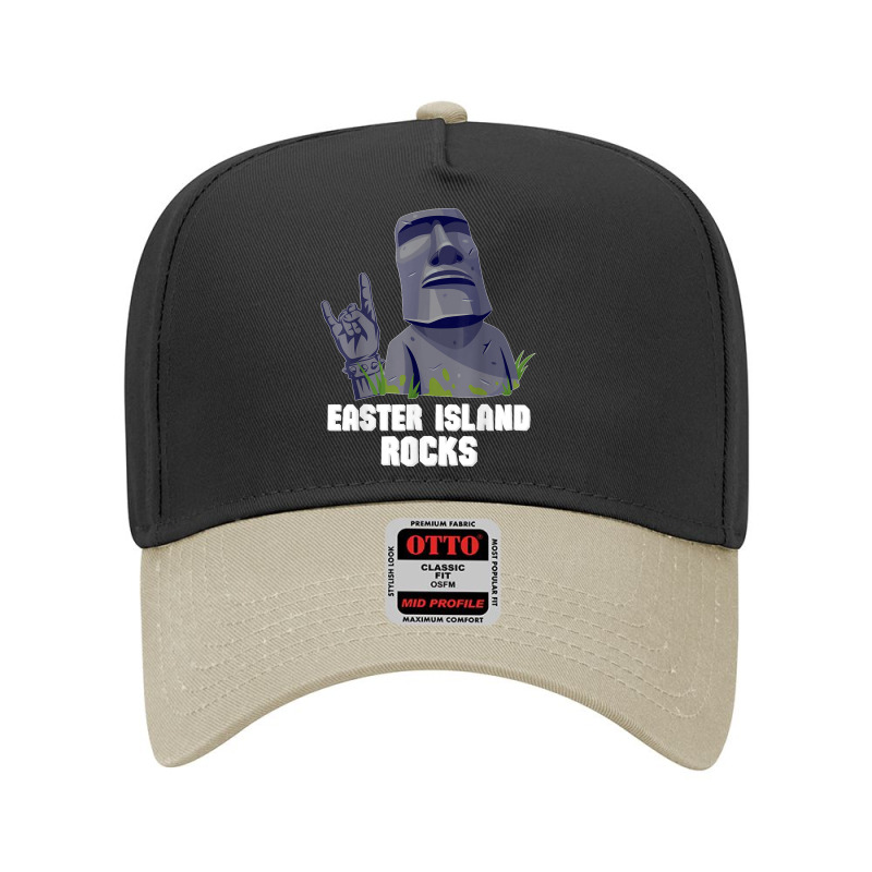 Easter Island Rocks Moai Statue Rapa Nui Rock Music Adjustable Baseball Cap | Artistshot