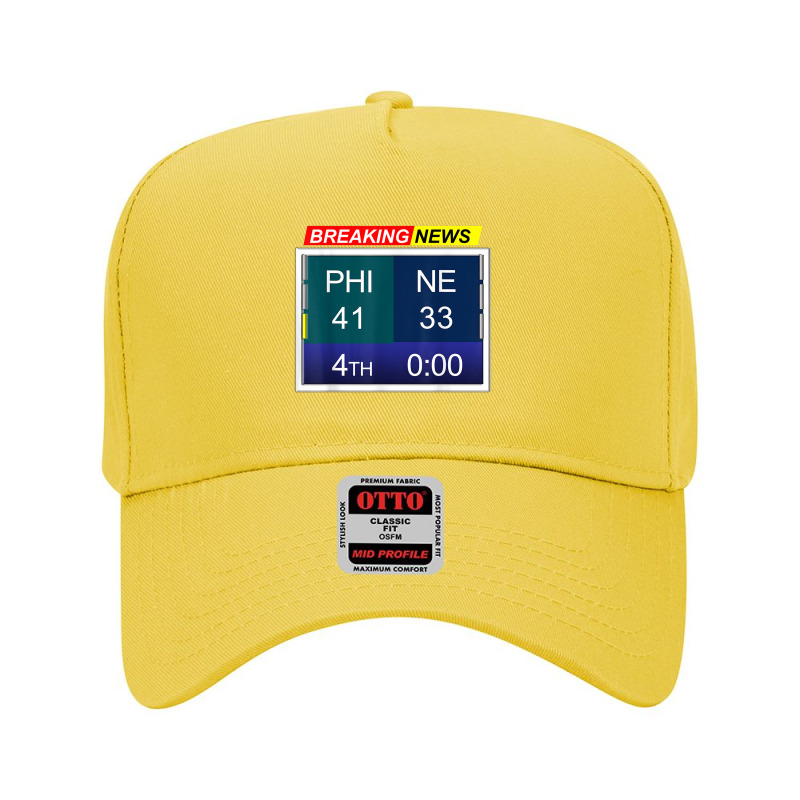 Ne 33 Phi 41 Final Score T Shirt Adjustable Baseball Cap by cm-arts | Artistshot