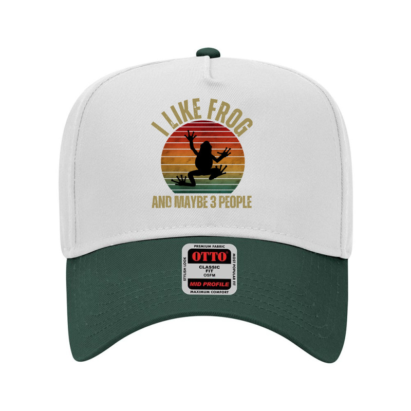 I Like Frog And Maybe 3 People T  Shirt I L I K E F R O G A N D M A Y Adjustable Baseball Cap by cm-arts | Artistshot