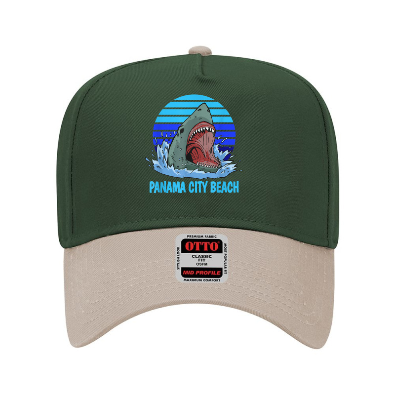 Panama City Beach Vacation Shark Theme Adjustable Baseball Cap by ElsieLynne | Artistshot