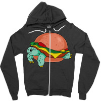 Hamburger Turtle Zipper Hoodie | Artistshot